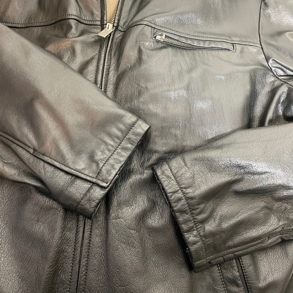 Wilsons Leather Thinsulate lining leather jacket vest 2in1 black mens 2XLT - Picture 16 of 16